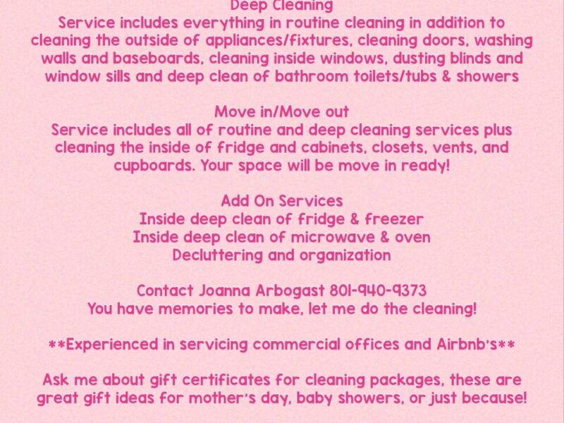 KCH cleaning service